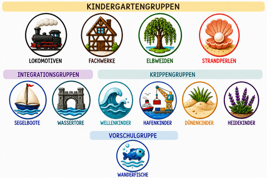 Icons für Kita-Gruppen Kolibri